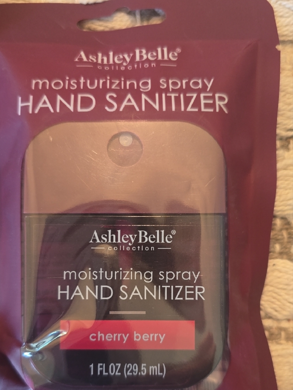 Ashley Belle.  Cherry Berry Moisturizing Spray Hand Sanitizer - Plum - Picture 3 of 3